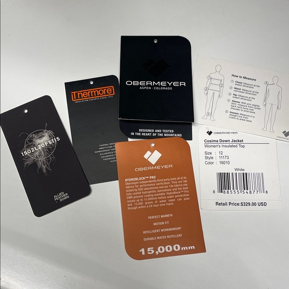 Obermeyer Women's White COSIMA Ski Jacket - Picture 13 of 15